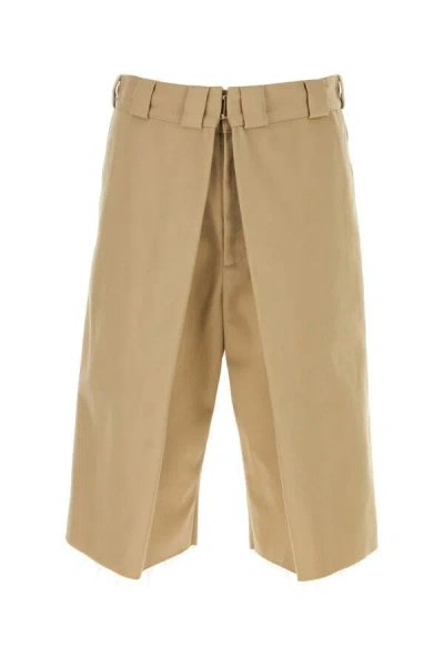 GIVENCHY GIVENCHY MEN CAPPUCCINO POLYESTER BLEND BERMUDA SHORTS