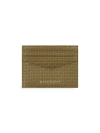 Givenchy Men's Card Holder In Braided Effect Leather In Khaki