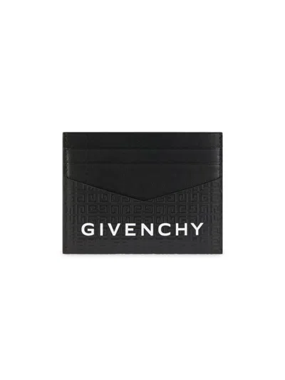 Givenchy Men's Card Holder In Micro 4g Leather In Black