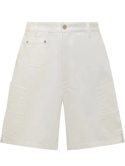 Givenchy Men's Cargo Bermuda Shorts In White