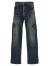 Givenchy Men Cargo Jeans In Blue