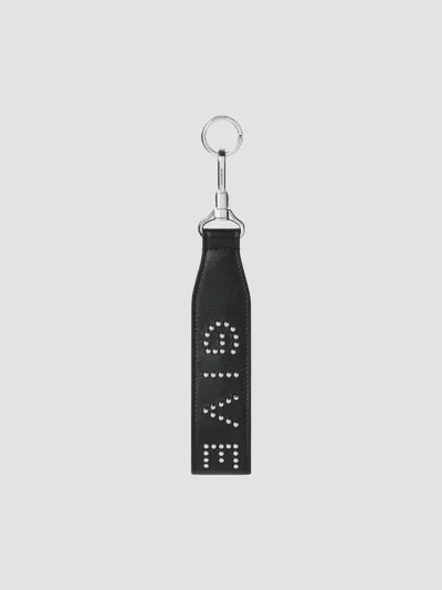 Givenchy Cargo Key Ring In Leather With Studs In Black