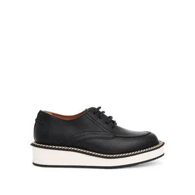 Givenchy Men's Chain Derby Shoes In Black