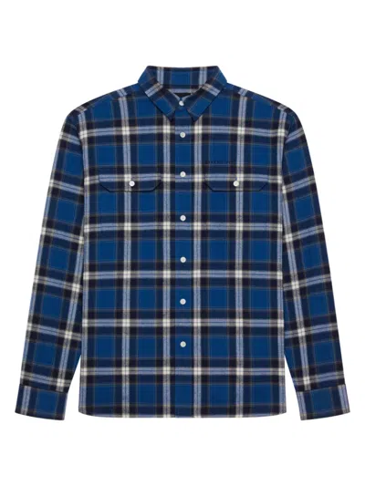 Givenchy Blue Checked Cotton Shirt