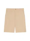 Givenchy Chic Couture Seam Chino Shorts In Brown
