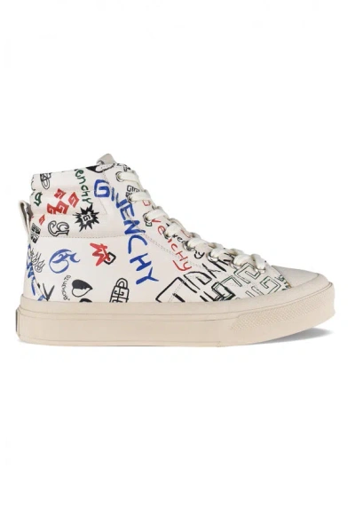 Givenchy Men City High-top Sneakers In White