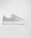 Givenchy Men's City Sport Leather Low-top Sneakers In Light Grey