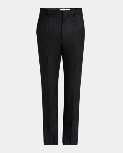 Givenchy Men's Classic-fit Pinstripe Formal Trousers In Black