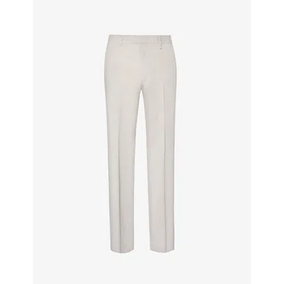 Givenchy Wide-leg Wool Trousers In Gray