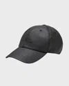 GIVENCHY MEN'S COATED CANVAS EMBROIDERED LOGO BASEBALL CAP