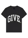 GIVENCHY MEN'S COLLEGE BOXY FIT T-SHIRT IN COTTON