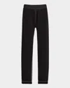 Givenchy Black Trousers With Drawstring Closure In Black/white