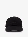 Givenchy Round Visor Cap With Embroidered Logo In Black