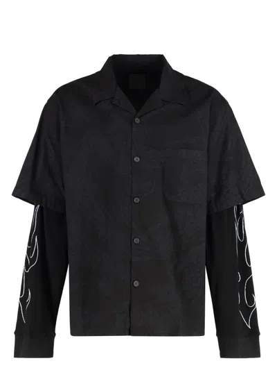 Givenchy Men's Cotton Shirt In Black