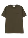 Givenchy Cotton T-shirt With Stamp Print Clothing In Brown