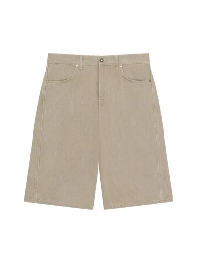 Givenchy Men's Couture Seam Bermuda Shorts In Denim In Neutral