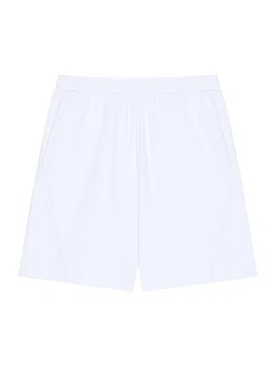 Givenchy Couture Seam Bermuda Shorts In Fleece In White