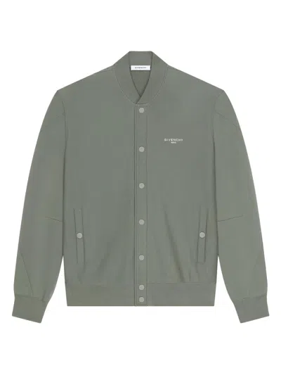 Givenchy Men's Couture Seam Cardigan In Fleece In Green