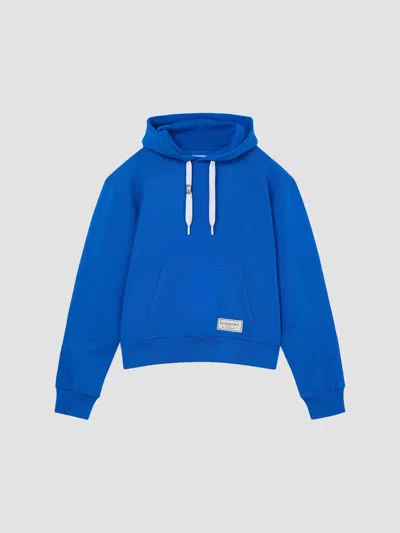 Givenchy Men's Couture Seam Hoodie In Fleece In Blue