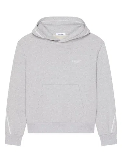 Givenchy Men's Couture Seam Hoodie In Fleece In Gray
