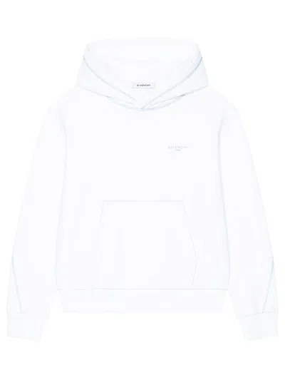 Givenchy Men's Couture Seam Hoodie In Fleece In White