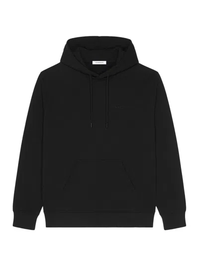 Givenchy Men's Couture Seam Hoodie In Fleece With Clapperboard Print In Black
