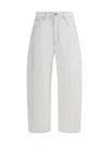 Givenchy White Denim Wide-leg Jeans In White