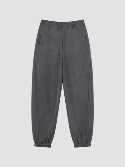 Givenchy Men's Couture Seam Jogger Pants In Flannel In Gray