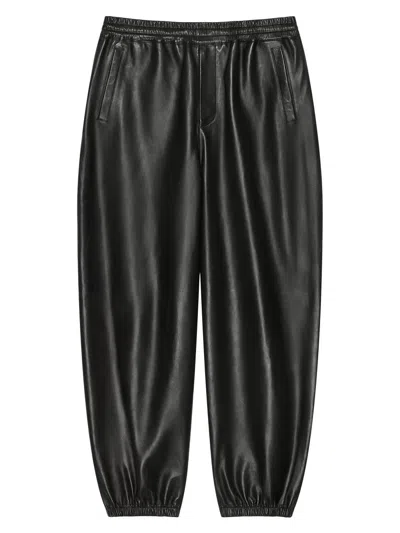 Givenchy Couture Seam Jogger Pants In Nappa Leather In Black