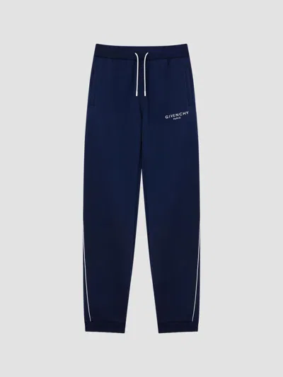 Givenchy Men's Couture Seam Jogger Pants In Scuba In Blue