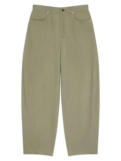 Givenchy Couture Seam Overdyed Jeans In Green
