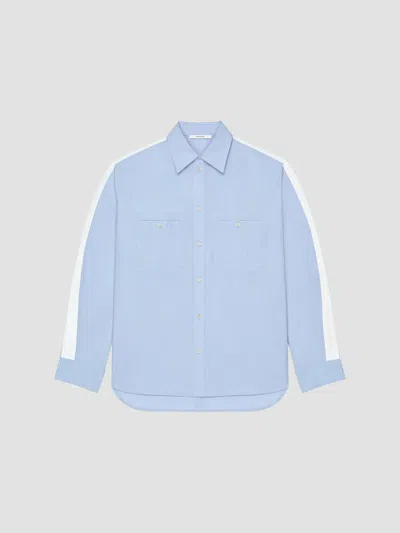 Givenchy Cotton Couture Seam Shirt In Blue