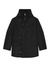 Givenchy Couture Seam Parka In Black