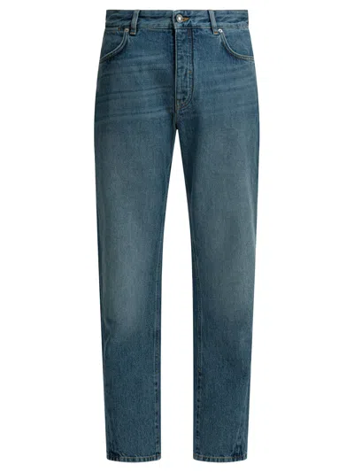Givenchy Men "couture Seam Shadow" Jeans In Blue