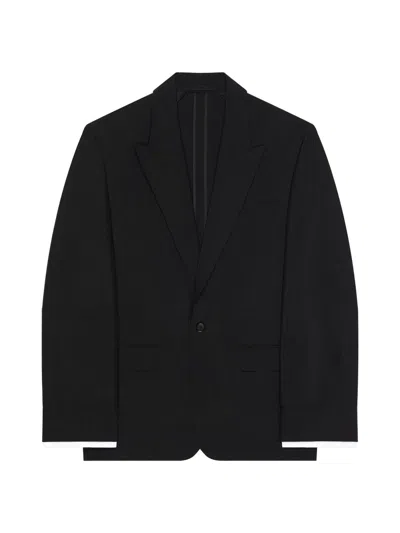 Givenchy Men's Couture Seam Single-breasted Jacket In Wool And Mohair In Black