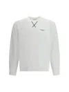 Givenchy White Couture Seam Sweatshirt With Embroidered Logo Men In White