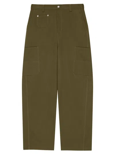 Givenchy Men's Couture Seam Trousers In Cotton In Green