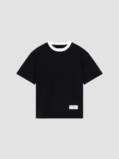 Givenchy Men's Couture Seam T-shirt In Cotton In Black