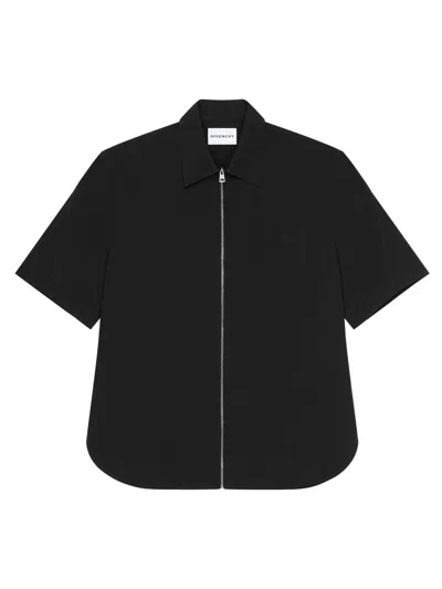 Givenchy Couture Seam Zipped Shirt In Black