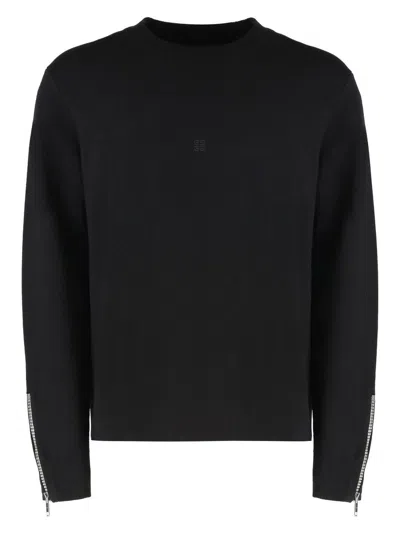 GIVENCHY MEN'S CREW-NECK WOOL SWEATER