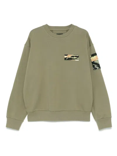 Givenchy Men Crewneck Sweatshirt In Green