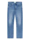 Givenchy Couture Seam Straight Fit Shadow Washed Jeans In Blue