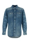 Givenchy Straight Denim Shirt In Blue