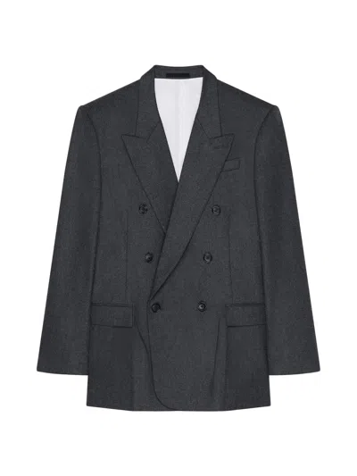 GIVENCHY MEN'S DOUBLE-BREASTED JACKET IN FLANNEL