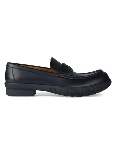 Givenchy Classic Leather Loafers For Men In Black