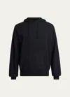 Givenchy Men's Embossed Logo Hoodie In Black