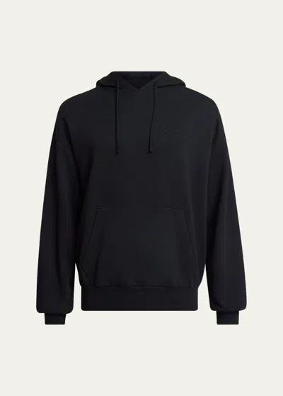 Givenchy Men's Embossed Logo Hoodie In Black