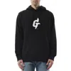 Givenchy Men's Embroidered Eiffel Tower Motif Slim Fit Hoodie In Black