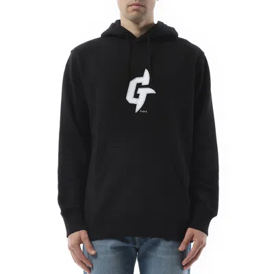 Givenchy Men's Embroidered Eiffel Tower Motif Slim Fit Hoodie In Black