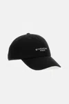 Givenchy Embroidered Cap With Curved Visor In Black